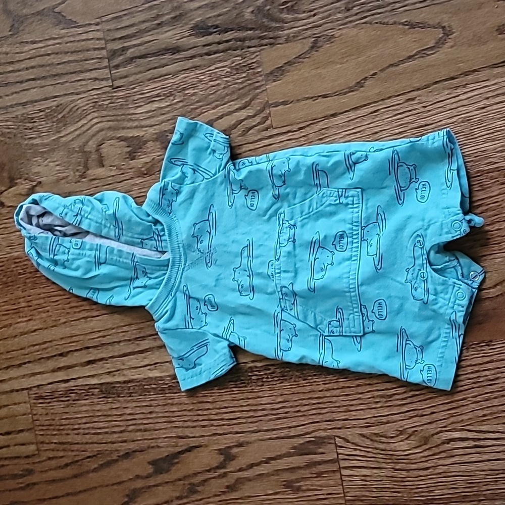 3 month Carter's hooded romper